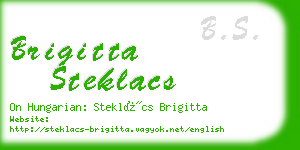 brigitta steklacs business card